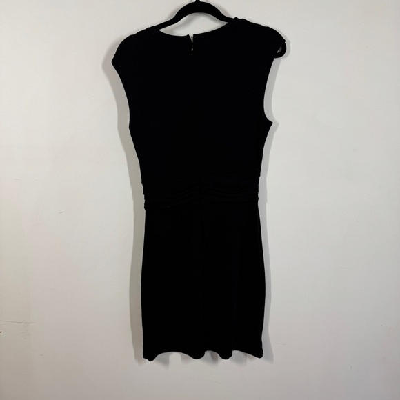 Derek Lam 10 Crosby Black Sleeveless Twist Front Mini Dress Gold Button Detail S - Picture 8 of 12